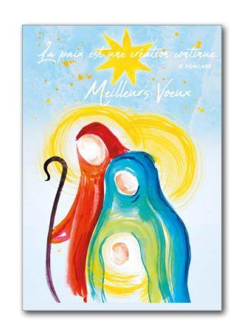 Carte simple Noël - 10x15cm - Meilleures Voeux. La paix est une création