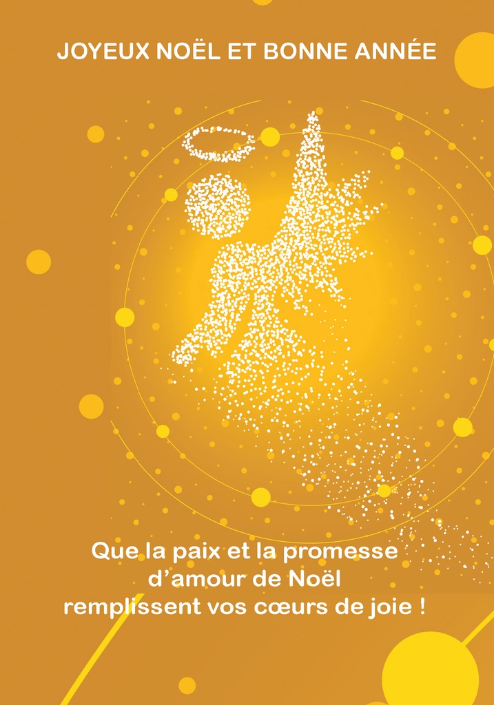 Kerstkaart 10,5x15cm - Que la paix et la promesse ...
