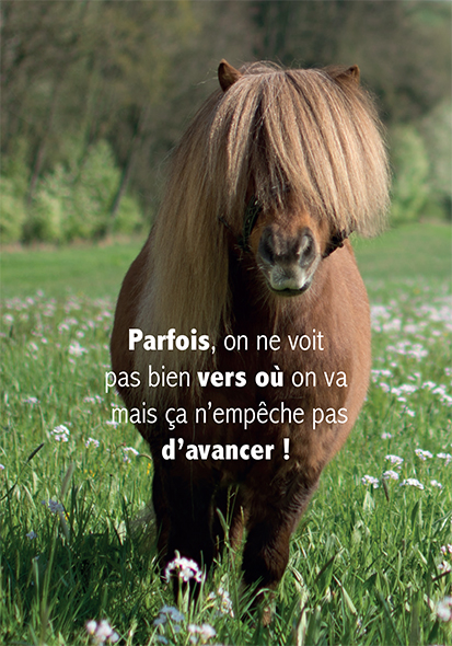 Carte simple 10.5x15cm - Parfois, on ne voit