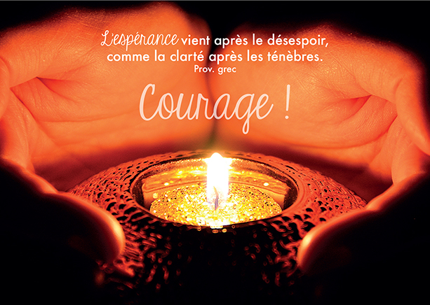 Carte simple 10.5x15cm - L'espérance vient après