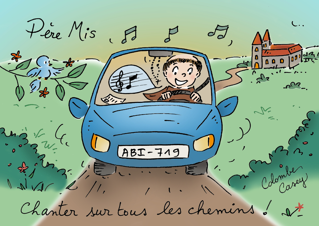 Carte simple 'Moineaux' - 10,5x15cm - Père Mis