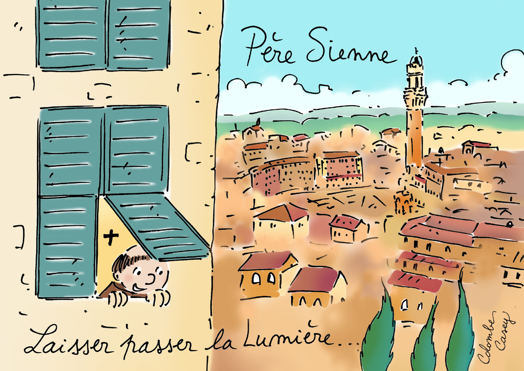 Carte simple 'Moineaux' - 10,5x15cm - Père Sienne