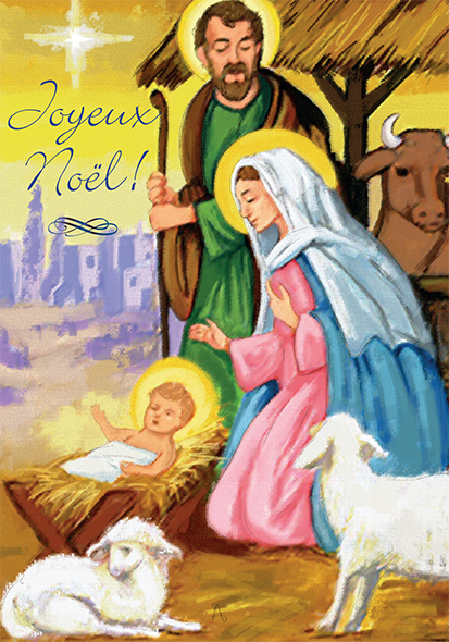 Carte simple Noël - 10,5x15cm - Joyeux Noël