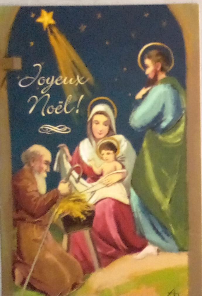 Kerstkaart 10,5x15cm - Joyeux Noël