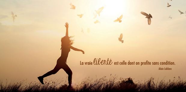 Carte panor. 10,5x21cm + enveloppe - La vraie liberté