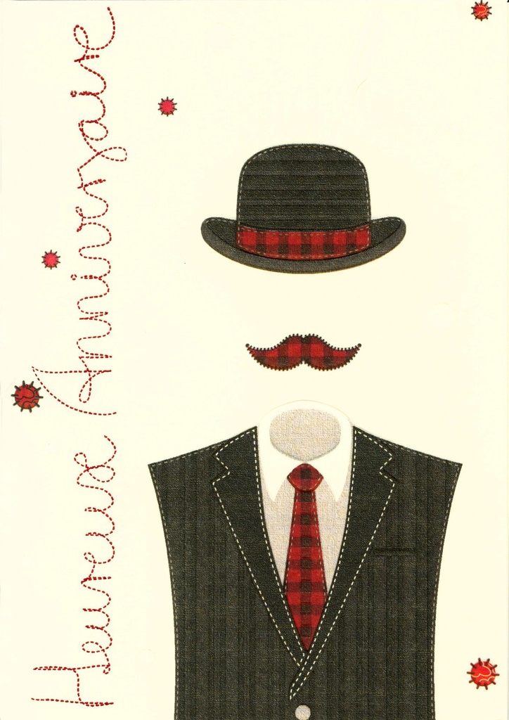 Doppelkarte 12x17cm - Patchwork - ass.