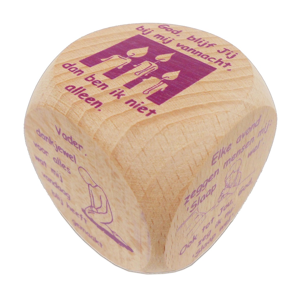 Dobbelsteen - Avondgebedjes  - Nederlands/lila