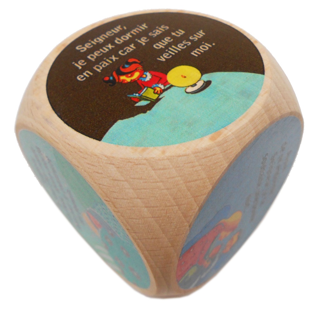 Gebetswrfel - Kindergebete Französich - bunt