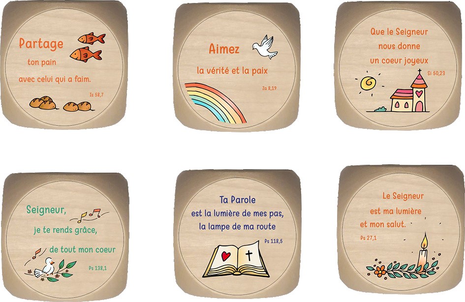 Kinderwürfel 39mm/farbig - mod. série A - Lumière