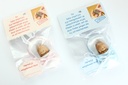 Babyengel terracotta - blauw/roze - Nederlands