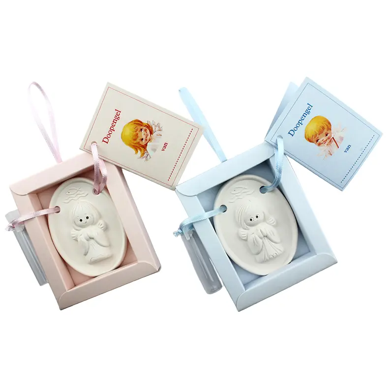 Oval angel white - Dutch/UMDV-RR  - Blue/Rose assorted