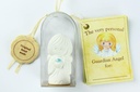 Schutzengel weiss mit imm.Kristal Stein in cello - Englische