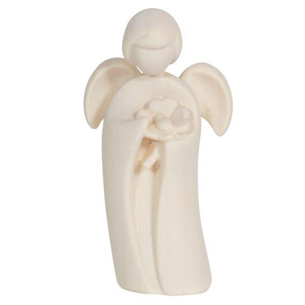 Pema Engel mit Kleeblatt - 7,5 cm - Natur