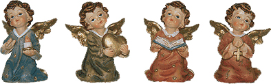 Angel - polystone H 5cm/ assorted colours