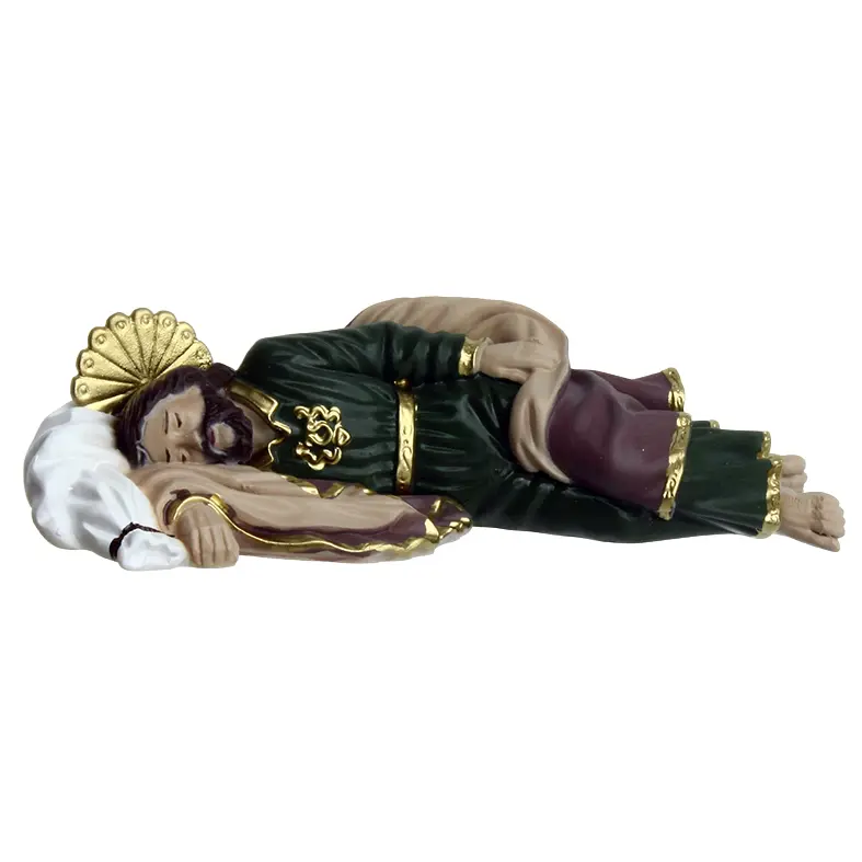 Statue Hl.Josef - poly-14cm/bemalt