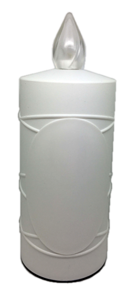 Lampe à pilles/remplacable - blanche - durée 60jours (Ø57x145mm)