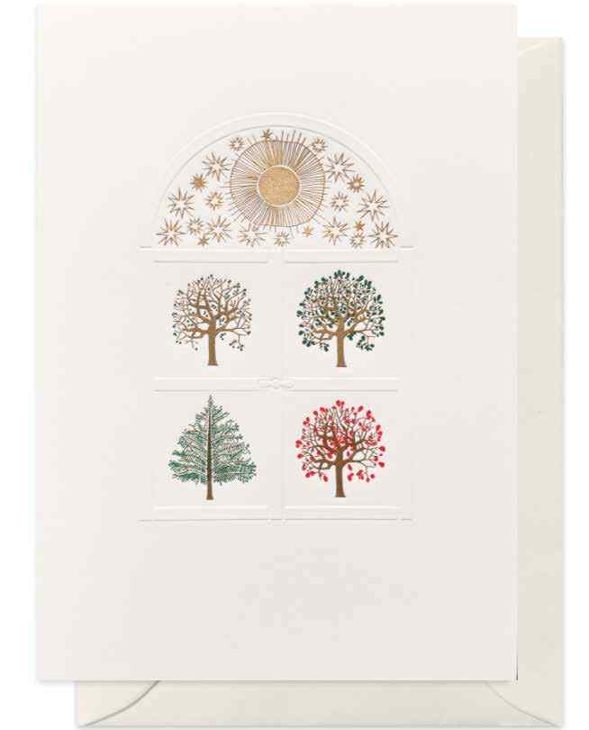 CARTE DOUBLE QUATRE SAISONS 10,5*14,8 CM