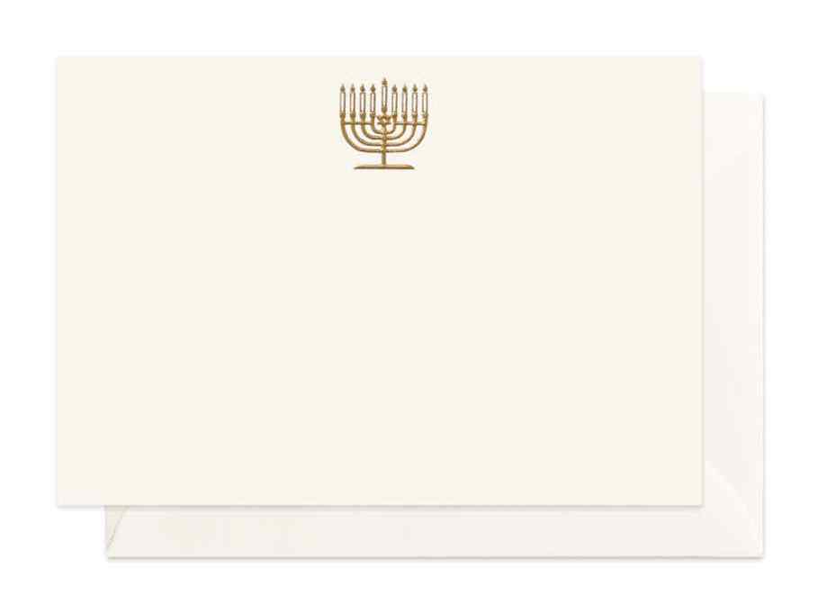 CARTE SIMPLE HANOUKA 10,5*14,8 CM