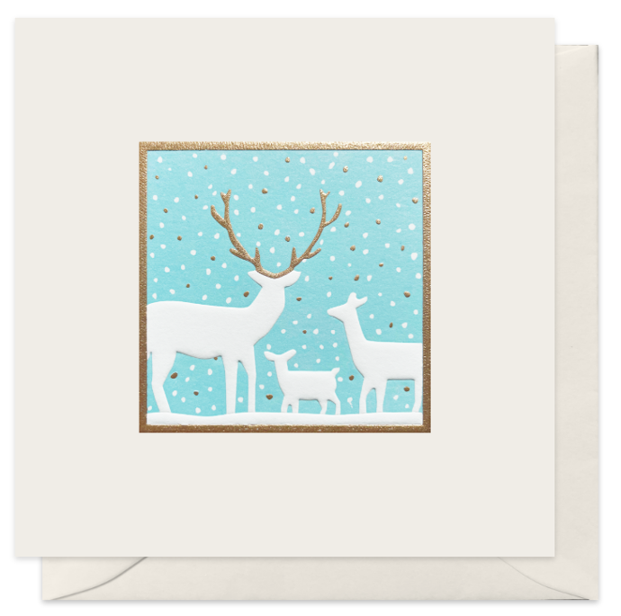 CARTE DOUBLE REINES 13,5*13,5 CM