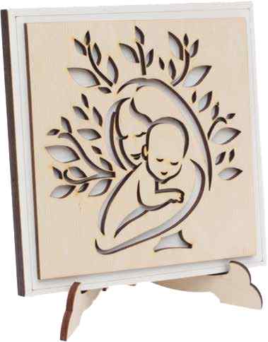 CADRE 15*15CM VIERGE A L ENFANT 31229