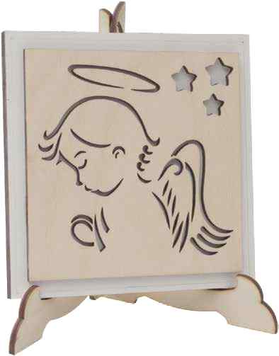 CADRE ANGE GARDIEN 15*15 CM