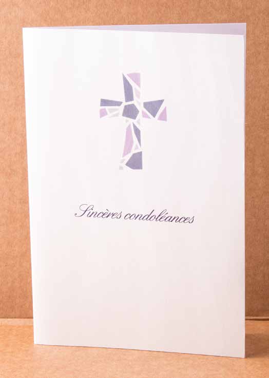 CARTE DOUBLE CONDOLEANCE