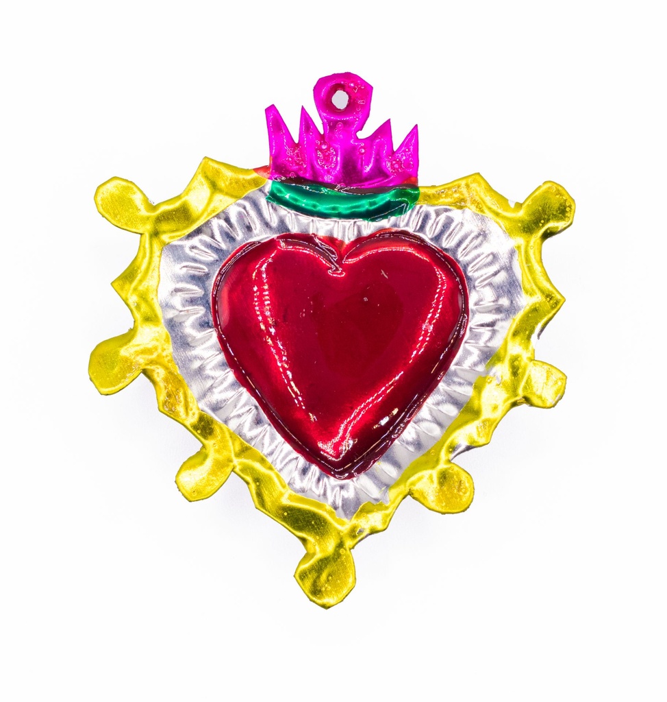 EX VOTO EMBOSSE ET PEINT A LA MAIN 8CM