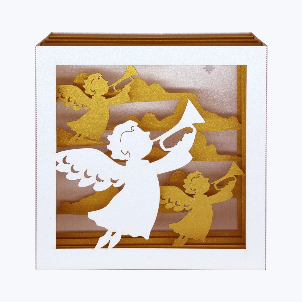 ANGES TROMPETTES BLANC