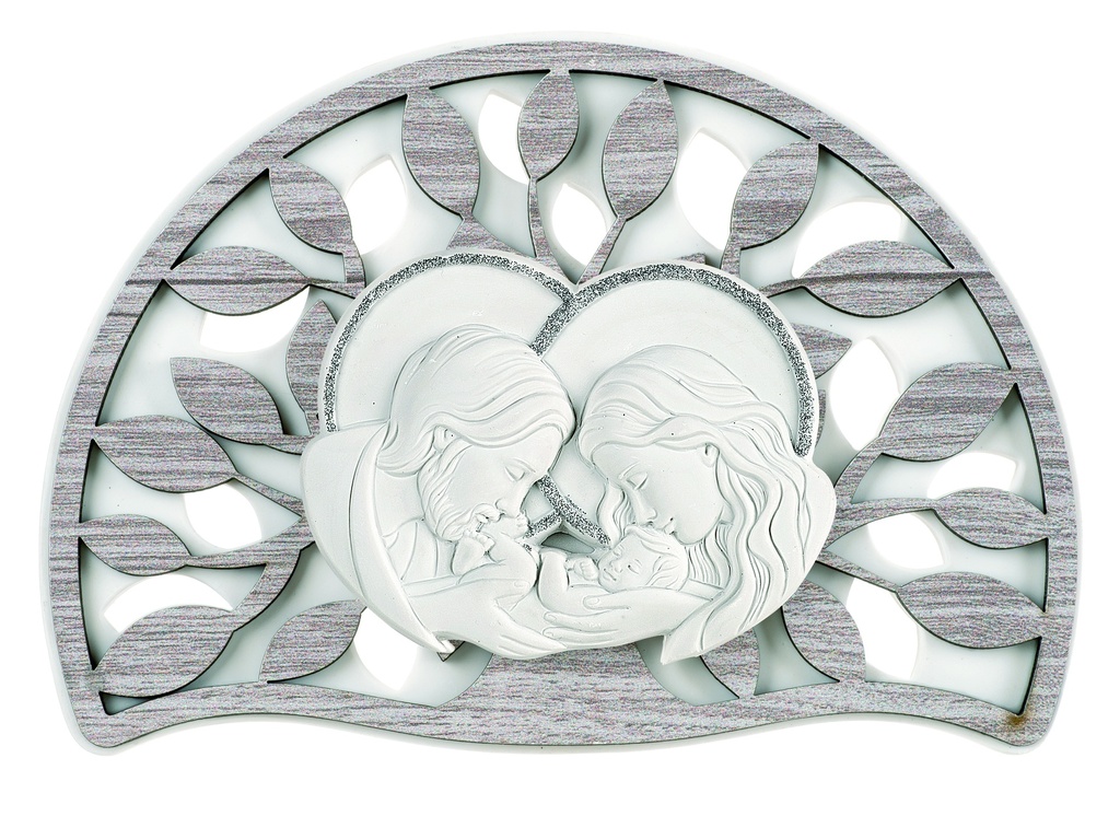 CADRE DEMI LUNE 18.5*13 SAINTE FAMILLE ME1756