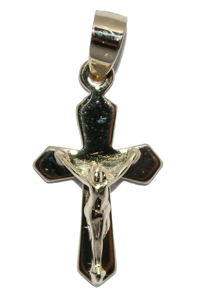 Croix en or 18ct - 10x15mm - 0,70gr