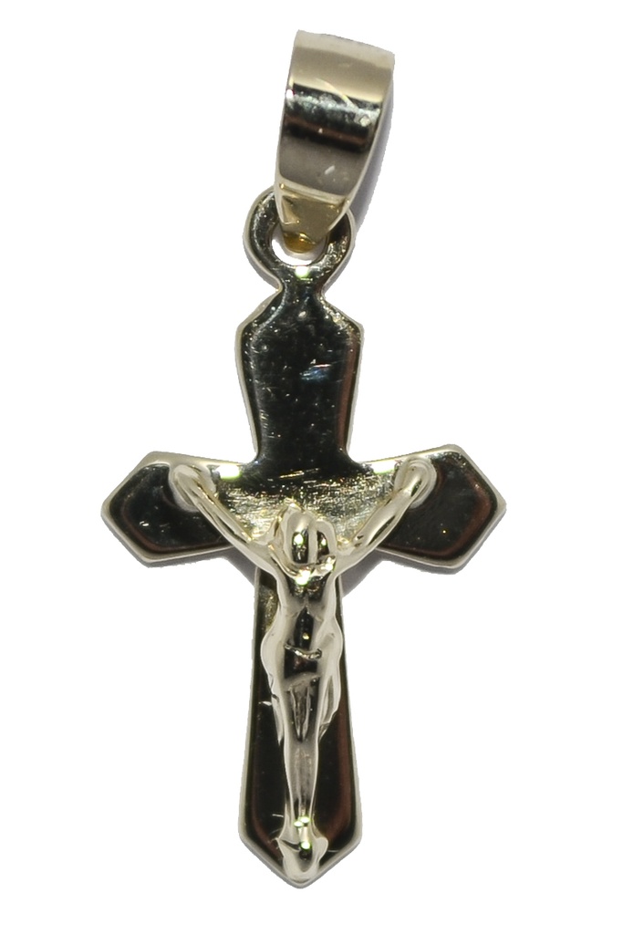 Pendentif croix en or 9ct '375' - 10x15mm - 0,4gr