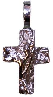 Sueno Kreuz - silber 925 rhodiert (8x12mm)