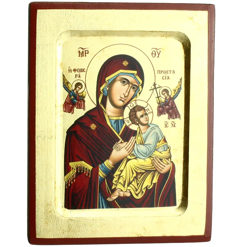 Icône lithographie/bord - Perp. Secours (140x185mm) 