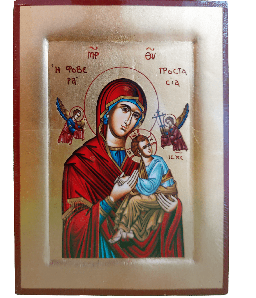 Icône lithographie/bord - Perp. Secours (140x185mm) 