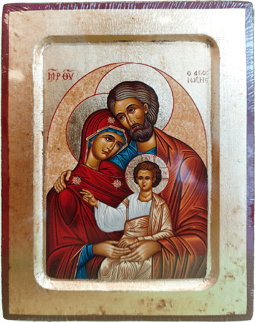 Icoon seriegrafie/boord - H.Familie (95x120mm)