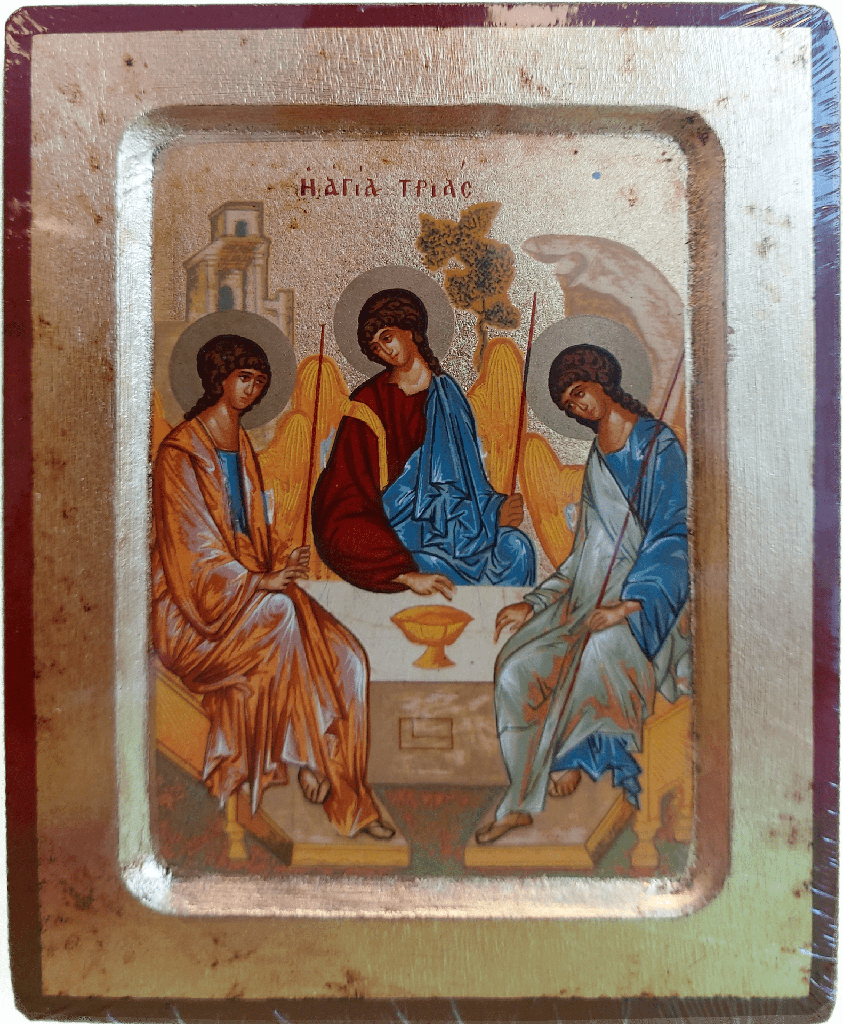 Icoon seriegrafie/boord - H.Drievuldigheid Roublev (95x120mm)