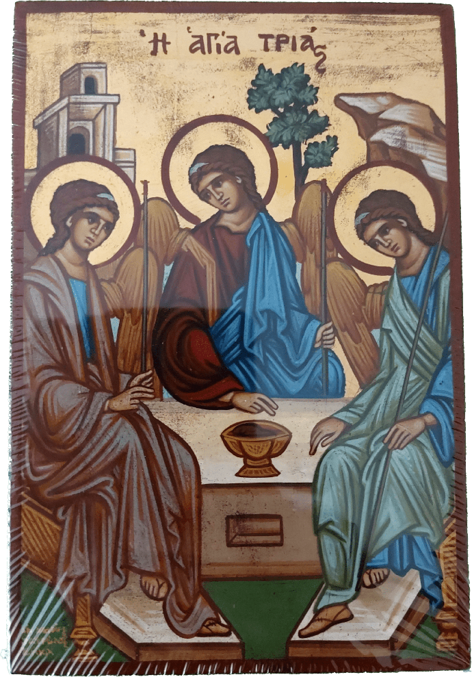 Ikoon handgeschilderd - H.Drievuldigheid Roublev (170x230mm)