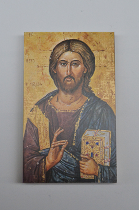 Icône collée - Pantocrator (65x100mm)