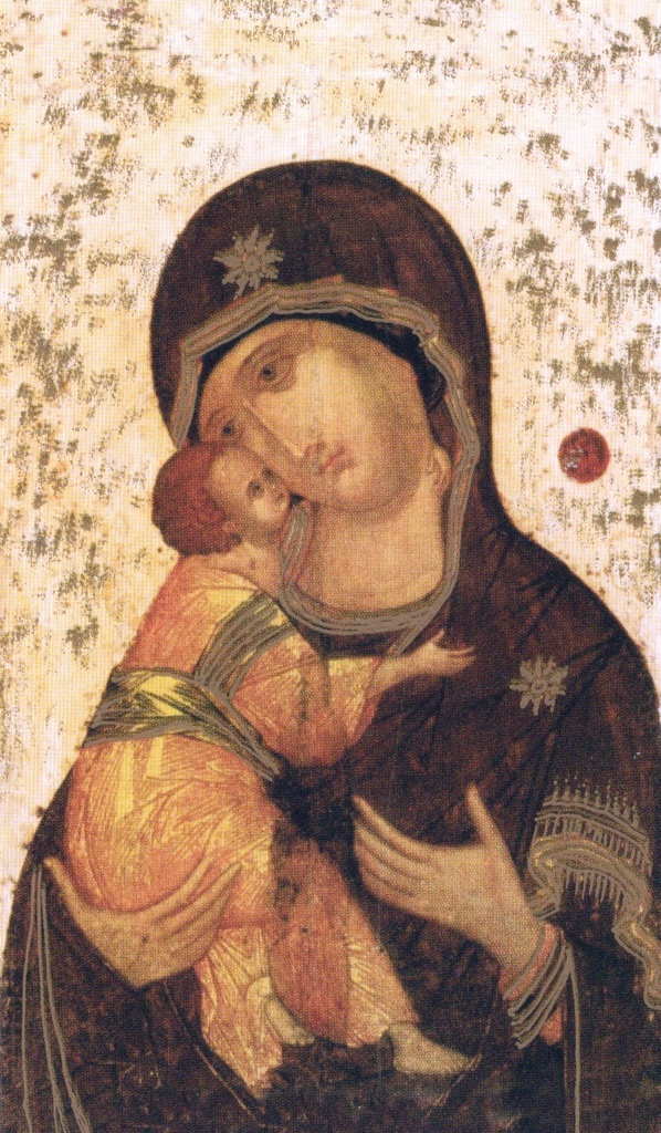 Image icône 7x12cm - Vierge et enfant