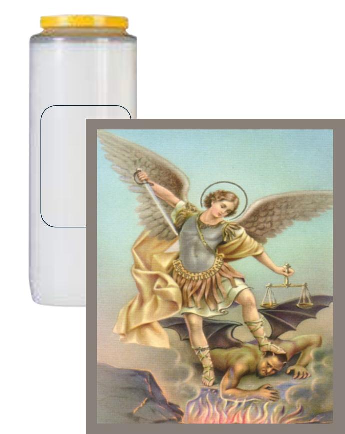 Bougie neuvaine St Michel