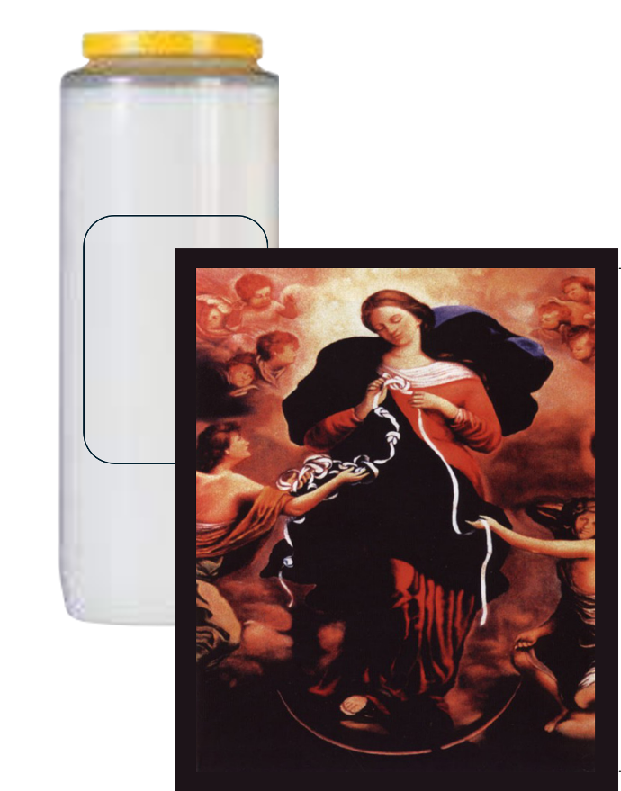 Noveenkaars Maria die knopen ontwart