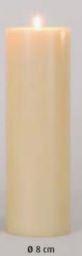 Altaarkaars 80/200mm - valse mantel/ivoor