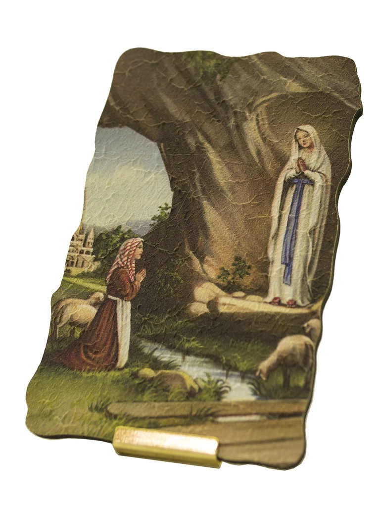 Cadre Apparition Lourdes (55x87mm)