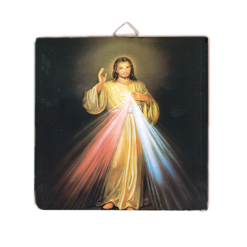 Cadre céramique - Christ Miséricordieux (100x100mm)
