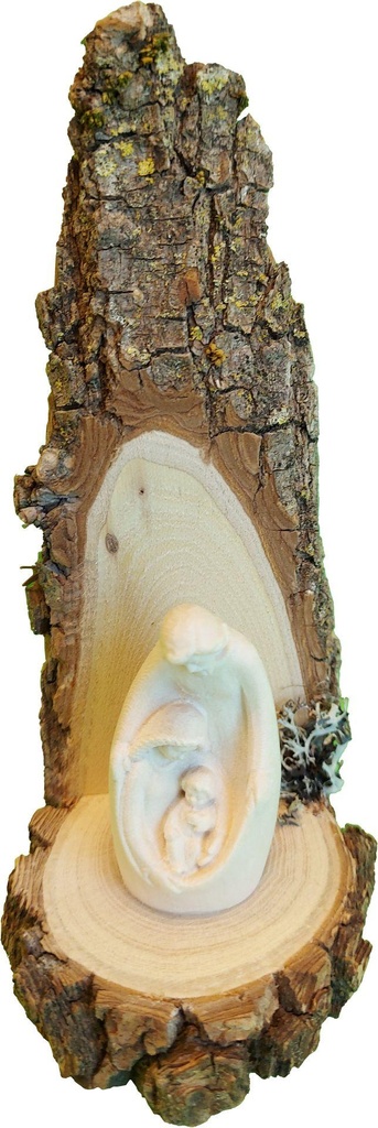 H. Familie H 9cm - houtsnijwerk/gekleurd