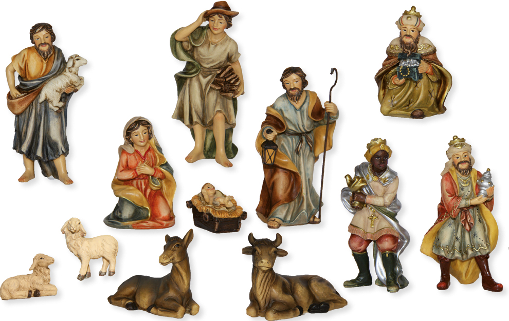 Kerstfiguren 'Johannes-groep' -  12-delig - H 8cm 