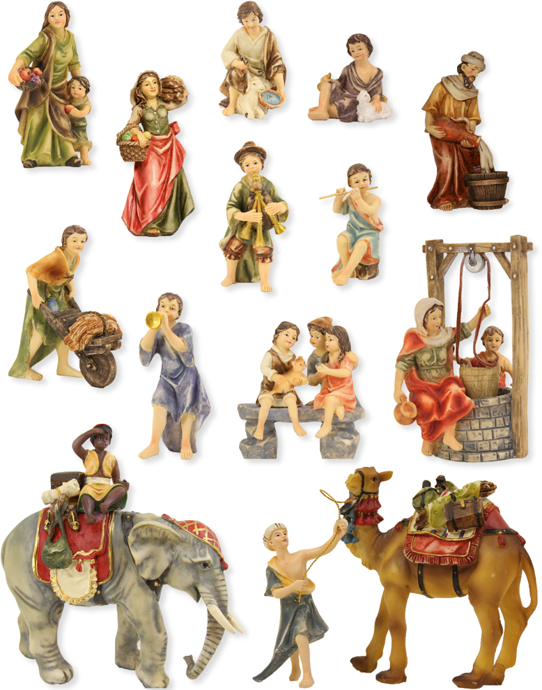Johannes-Krippenfiguren - Gruppe 10cm 