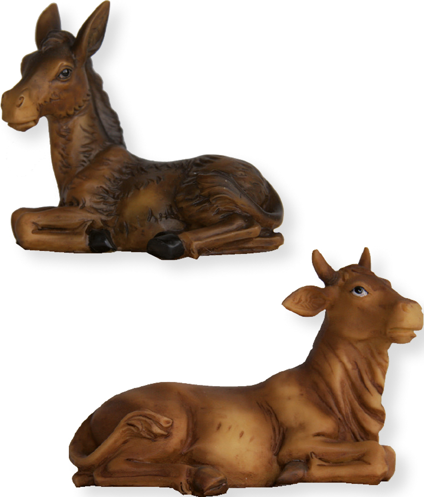 Ox And Donkey - Group 9cm /4,3cm