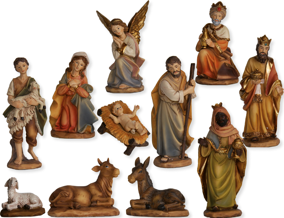 Santons en résine 'Marc-collection - 12-pièces - H 30cm 