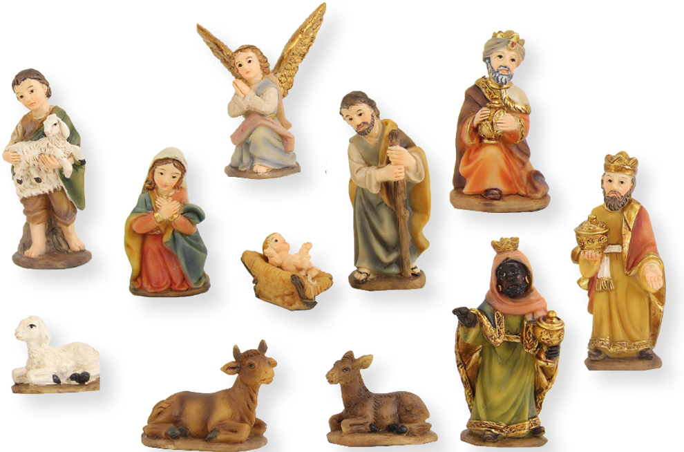 St. Mark'S Nativity Figures - H 5cm 